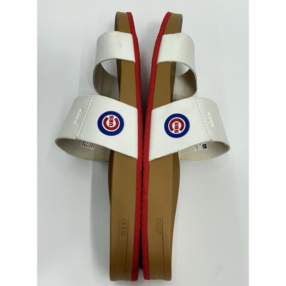 Reef Cushion Vista MLB Chicago Cubs Sandals - Women’s Size 10 White - Picture 7 of 9